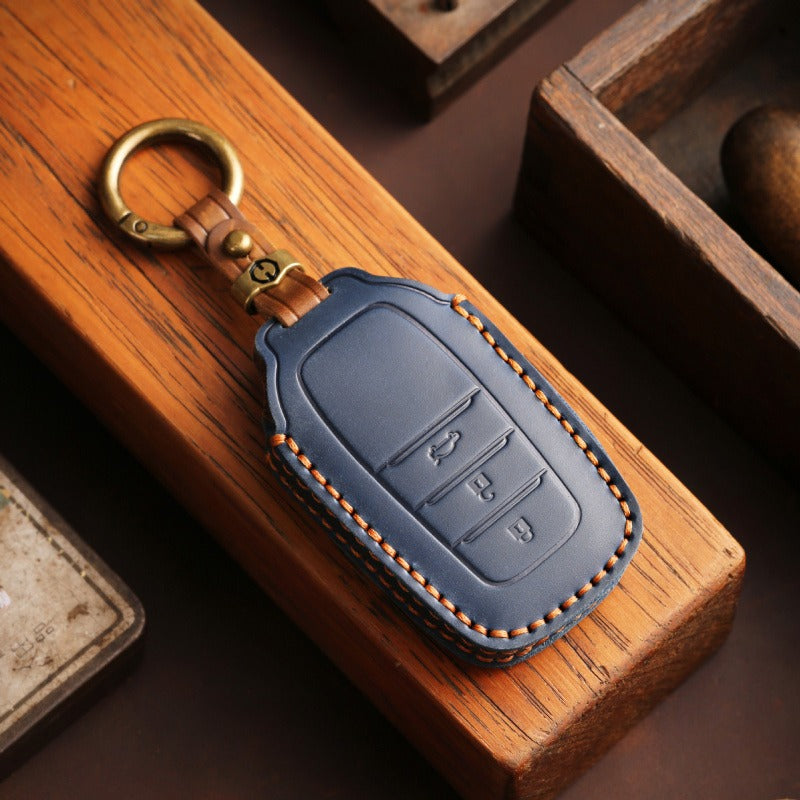 Handmade Leather Key Case for Toyota Sienna Alphard Vellfire(#TA06)