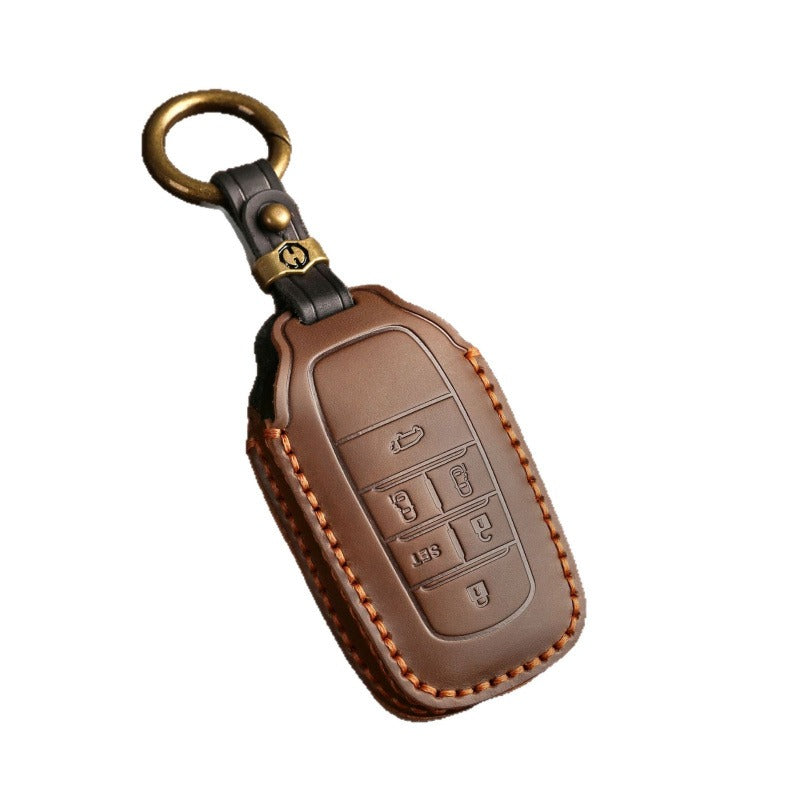Handmade Leather Key Case for Toyota Sienna Alphard Vellfire(#TA06)