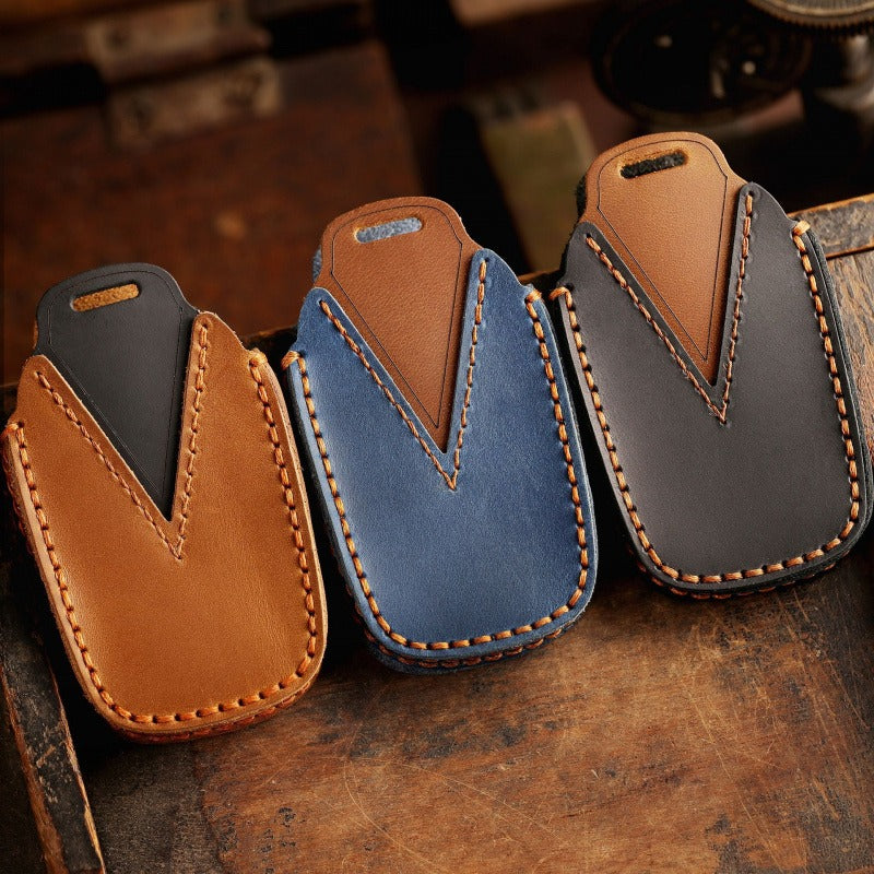 Handmade Leather Key Case for Toyota Sienna Alphard Vellfire(#TA06)