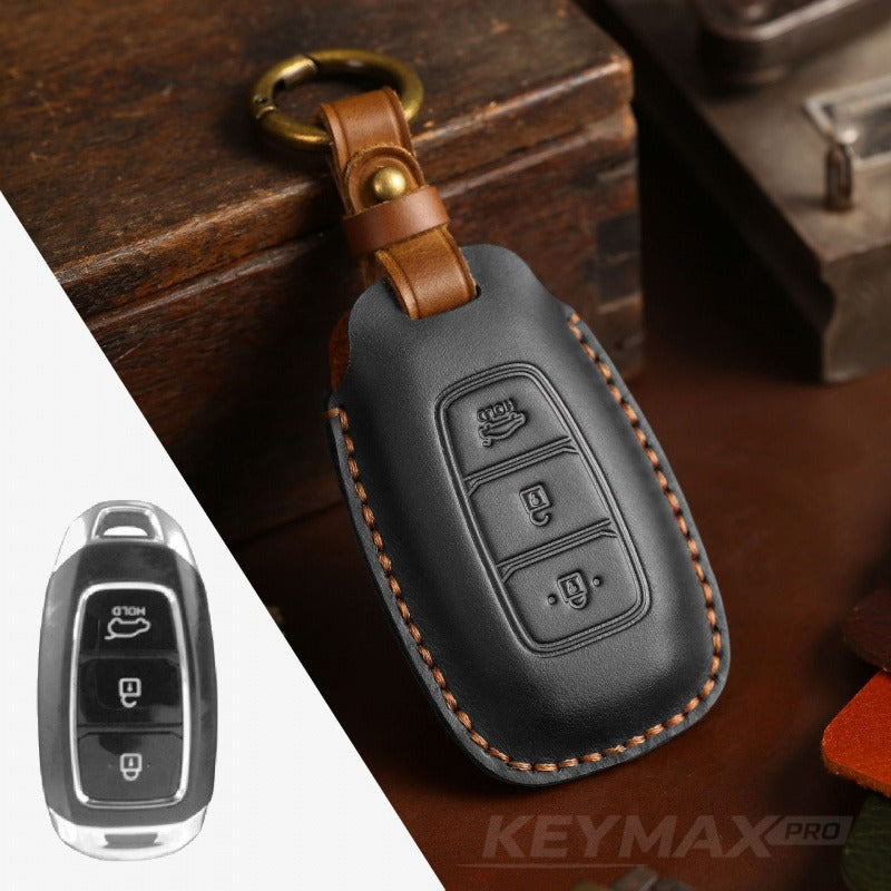 Hyundai ix25 Lafesta ix35 Leather Key Case（#HY195） - Brown