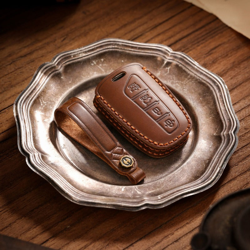 Hyundai ix45 Leather Key Case(#HY192)