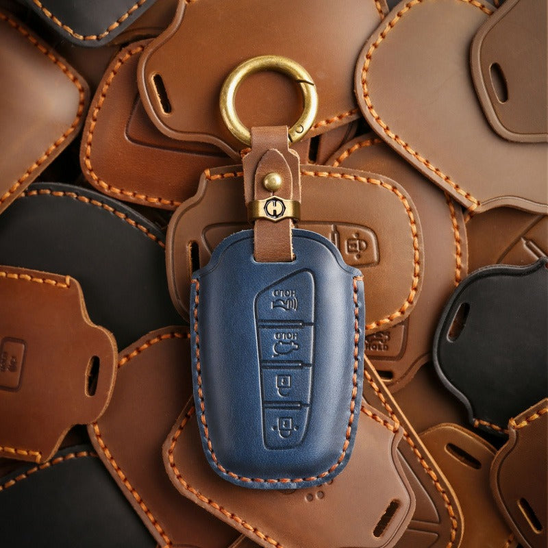 Hyundai ix45 Retro Leather Key Case(#HY191)