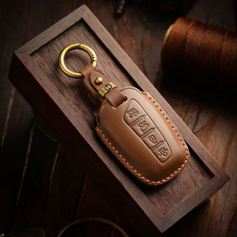 Hyundai ix45 Retro Leather Key Case(#HY191)