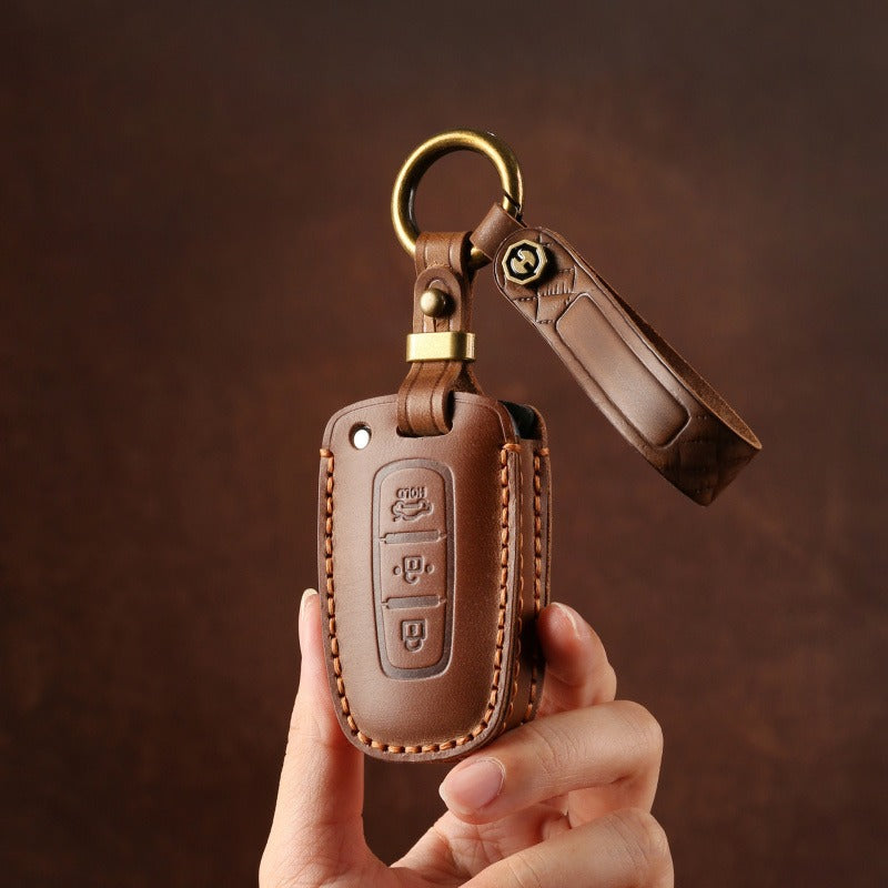 Hyundai Kia Leather Key Case Elantra ix35 K5(#HY193)