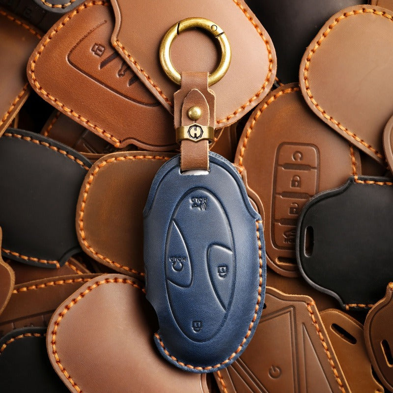 Hyundai Retro Leather Key Case(#HY199)