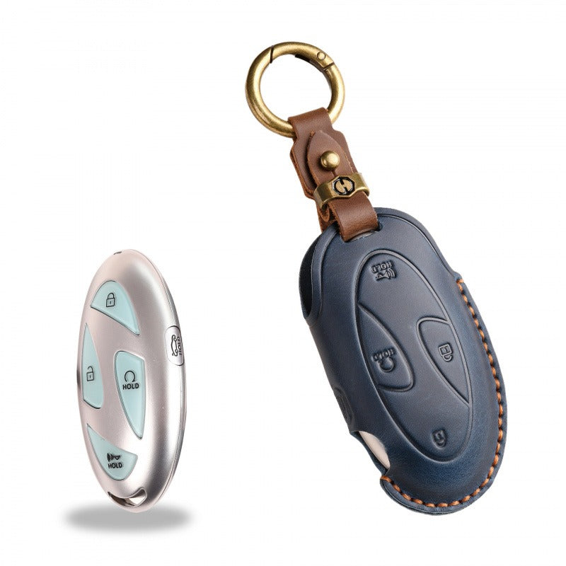 Hyundai Retro Leather Key Case(#HY199)