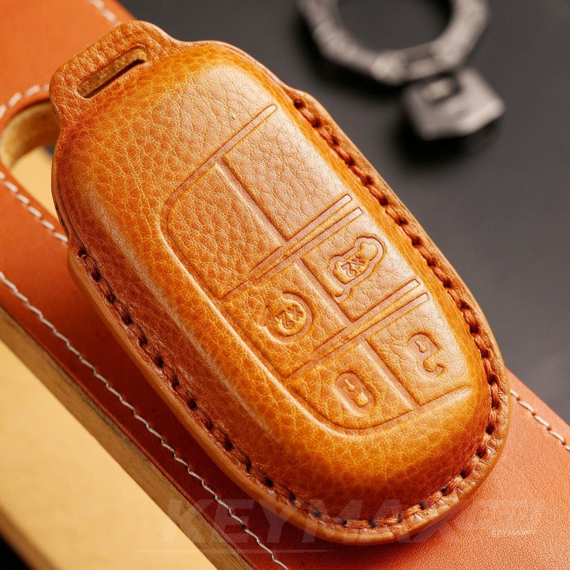Jeep Compass / Commander / Renegade Handmade Leather Key Case（#JE170）
