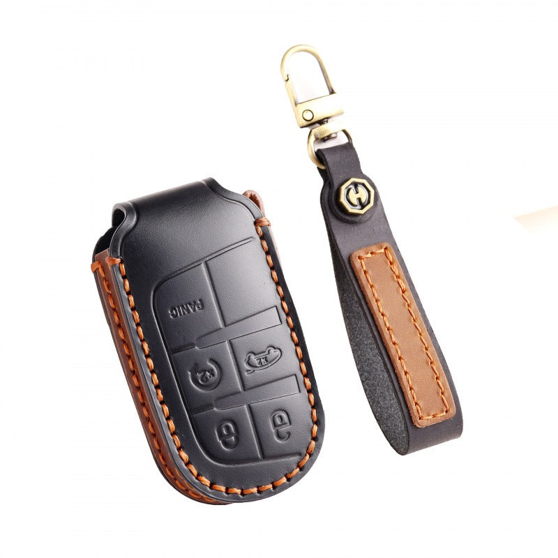 Jeep Compass Grand Cherokee Leather Key Case(#JE175)