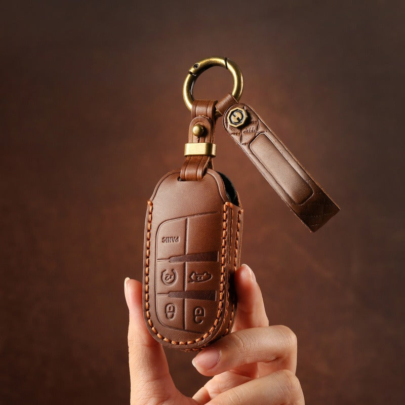 Jeep Grand Commander Grand Cherokee Leather Key Case(#JE174)