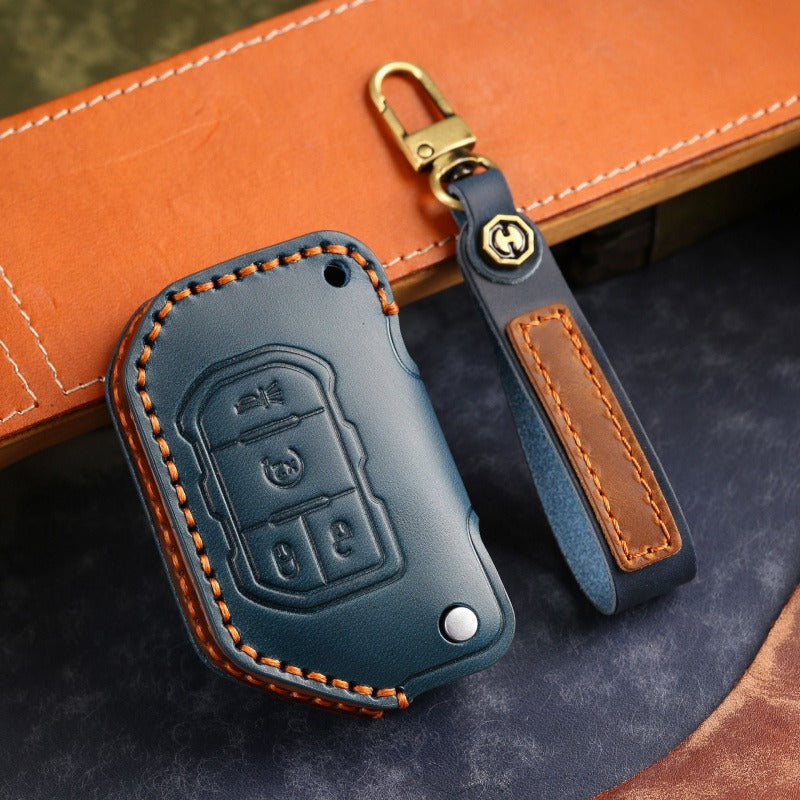Jeep Wrangler Gladiator Leather Key Case（#JE178）