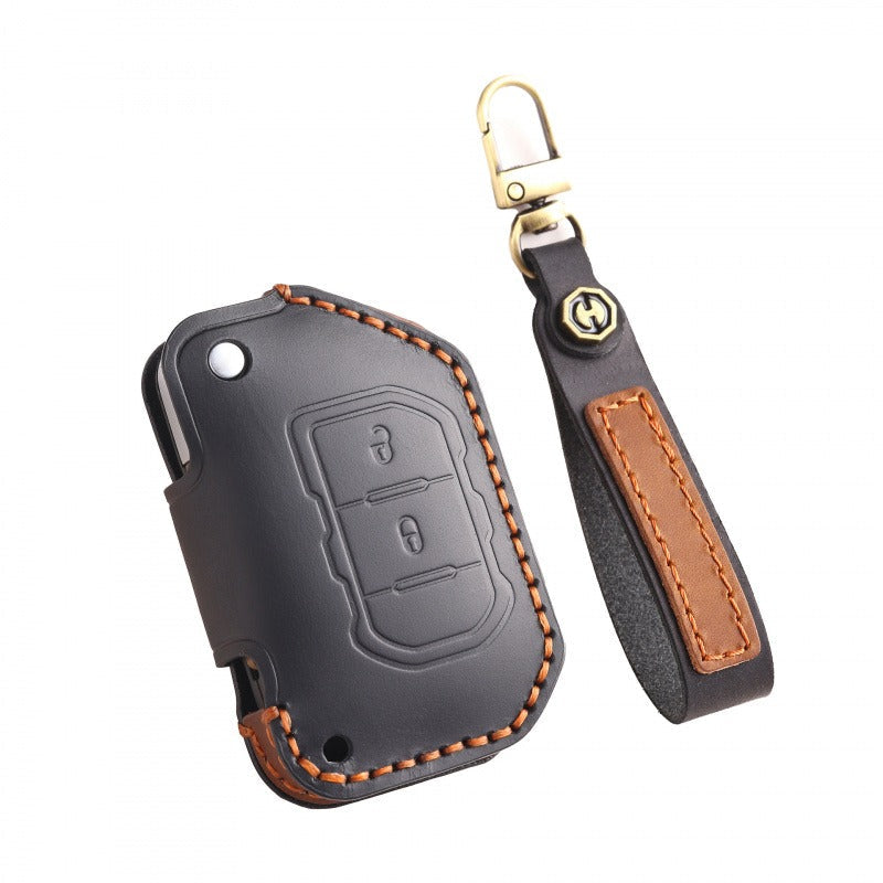Jeep Wrangler Gladiator Leather Key Case（#JE178）