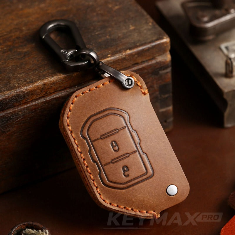 Jeep Wrangler Sahara Rubicon Leather Key Case(#JE176)