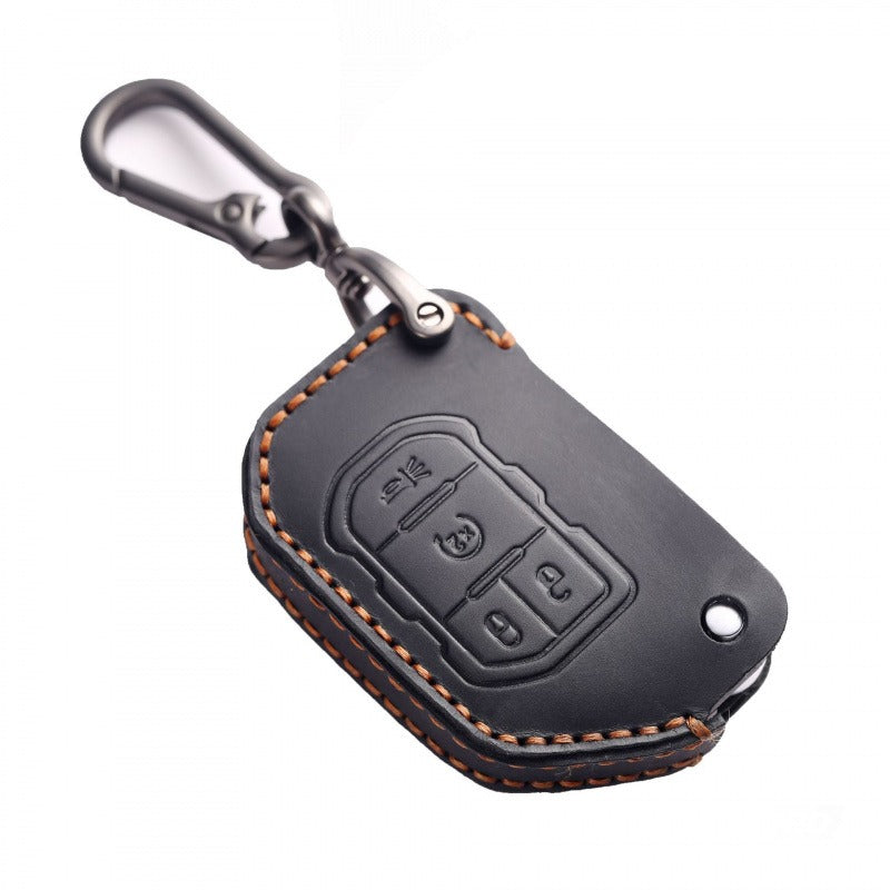 Jeep Wrangler Sahara Rubicon Leather Key Case(#JE176)