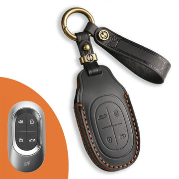 Jetour Shanhai L7 PRO MAX+ L9 Leather Key Case(#JE129) - Black