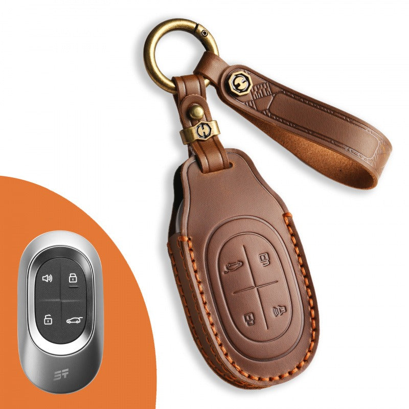 Jetour Shanhai L7 PRO MAX+ L9 Leather Key Case(#JE129) - Black