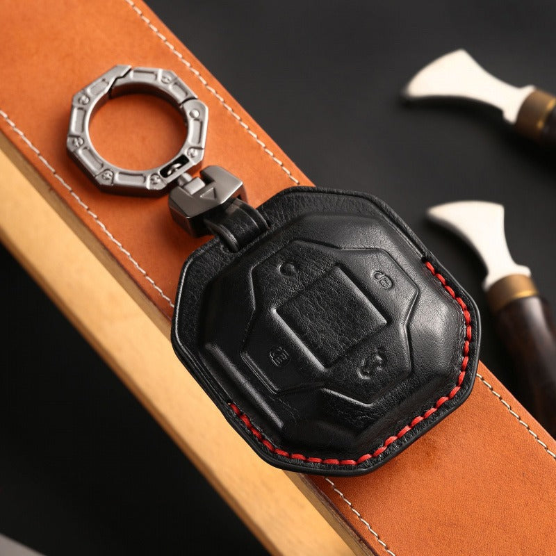 Jetour Traveler 3D Leather Key Case(#JE113) - Yellow