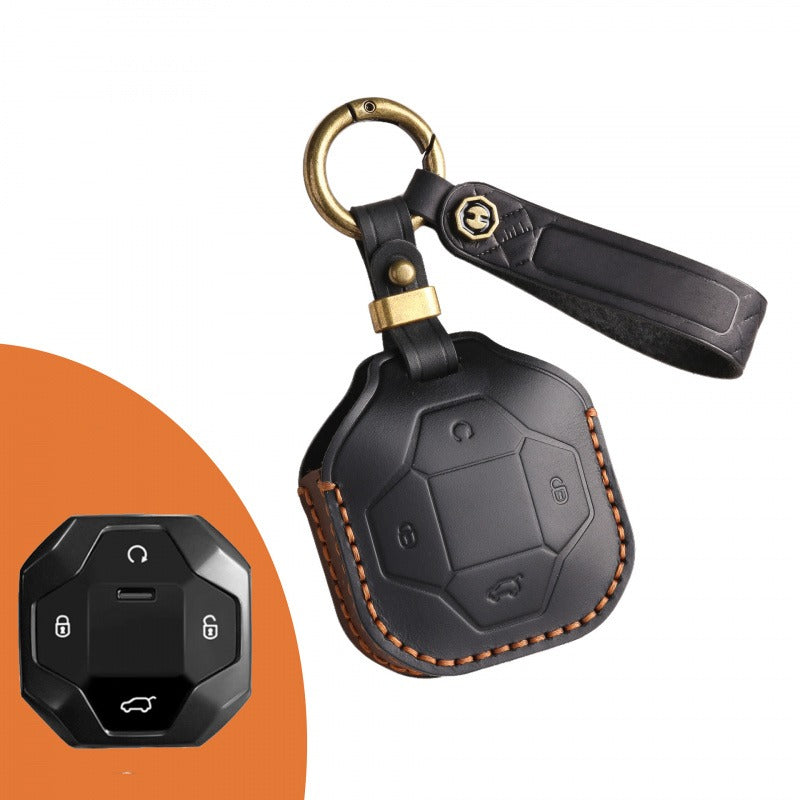 Jetour Traveler Discovery PRO Leather Key Case(#CY87) - Black