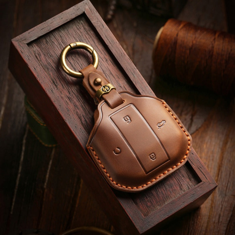 Jetour Traveler Handmade Leather Key Case Genuine Cowhide Cover(#JE108)
