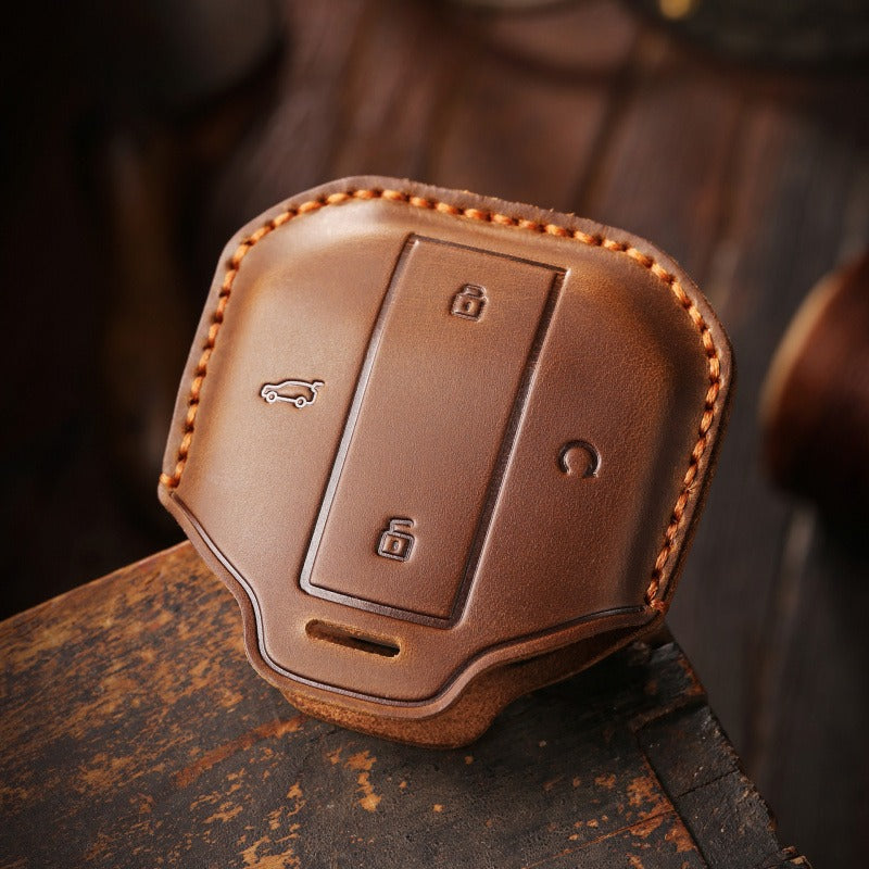 Jetour Traveler Handmade Leather Key Case Genuine Cowhide Cover(#JE108)