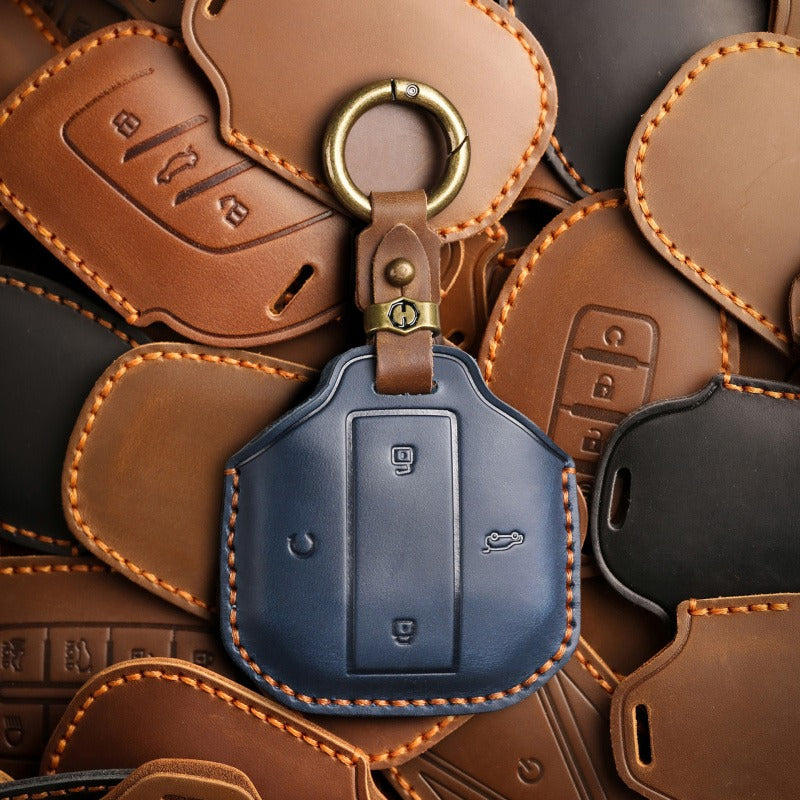 Jetour Traveler Handmade Leather Key Case Genuine Cowhide Cover(#JE108)