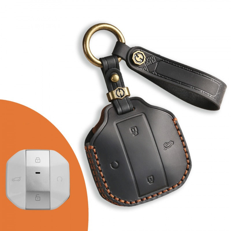 Jetour Traveler Handmade Leather Key Case(#JE110) - Black