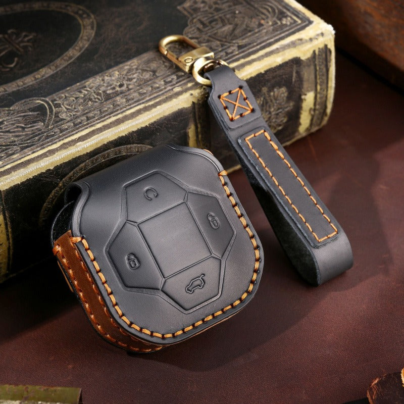 Jetour Traveler Leather Key Case(#CY80) - Black