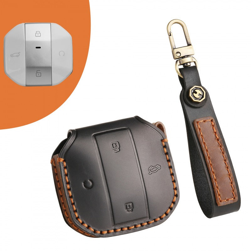 Jetour Traveler T2 PRO Leather Key Case(#CY85) - Black