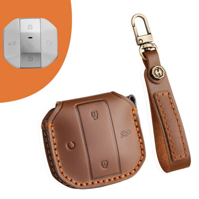 Jetour Traveler T2 PRO Leather Key Case(#CY85) - Brown