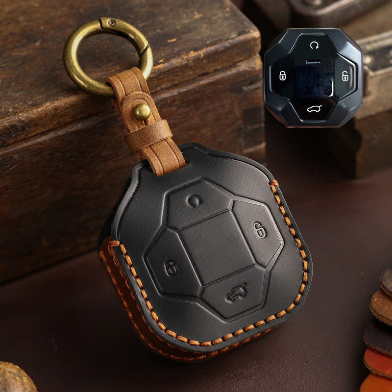 Jetour Traveler Traverse Discovery PRO Leather Key Case(#CY90) - Black