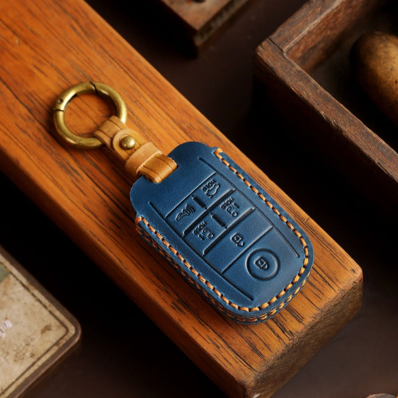KIA Carnival MPV Handmade Leather Key Case（#KA239）