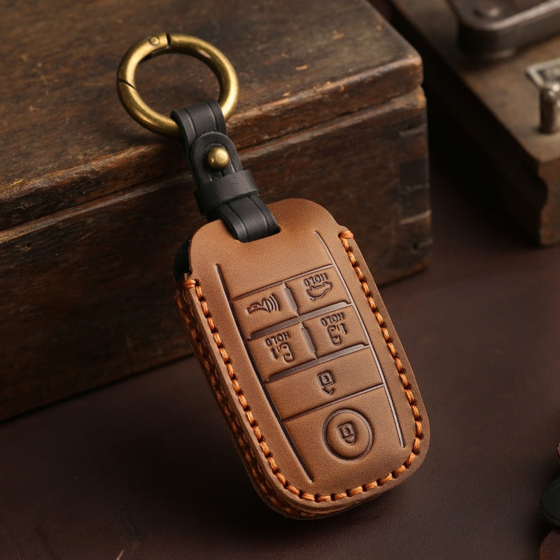 KIA Carnival MPV Handmade Leather Key Case（#KA239）
