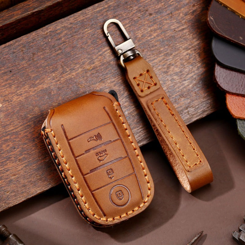 KIA Full Series Smart Key Case Collection(#KA231) - Key-4 / Brown