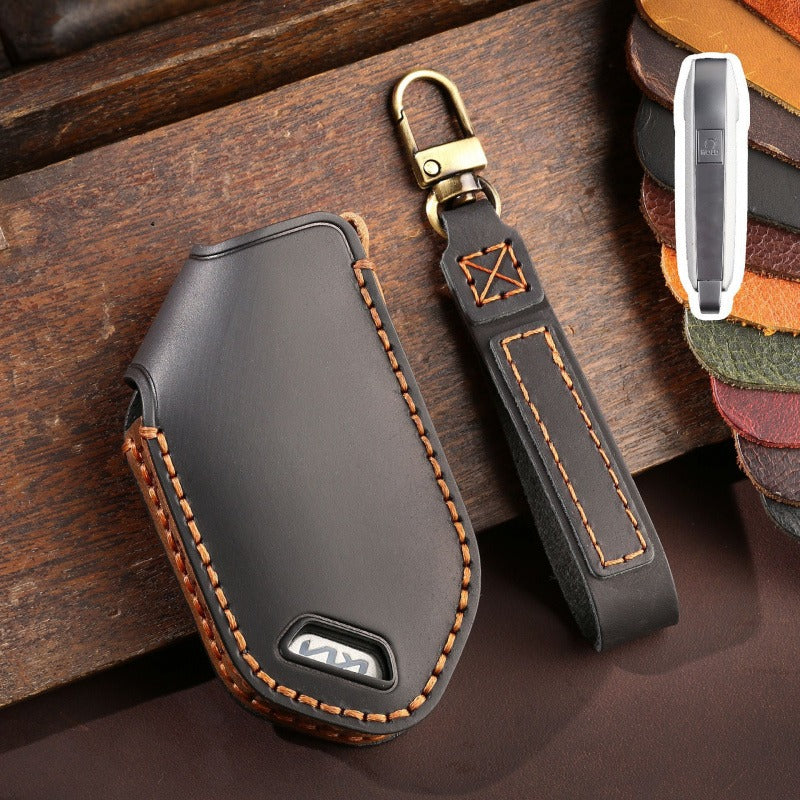 KIA Handmade Genuine Leather Key Case(KA230) - Key-5 / Black