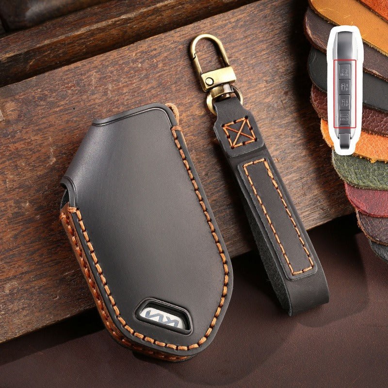 KIA Handmade Genuine Leather Key Case(KA230) - Key-8 / Black