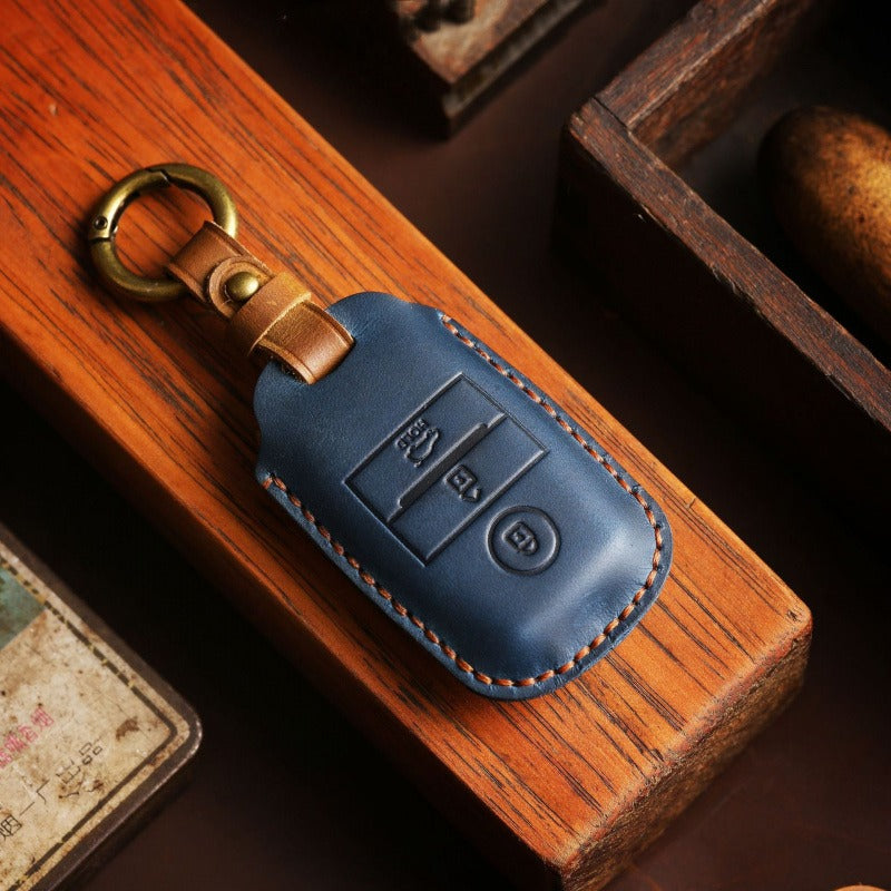Kia K3/ K4/ K5/ KX3/ KX5 Crazy Horse Leather Key Case(#KA234)