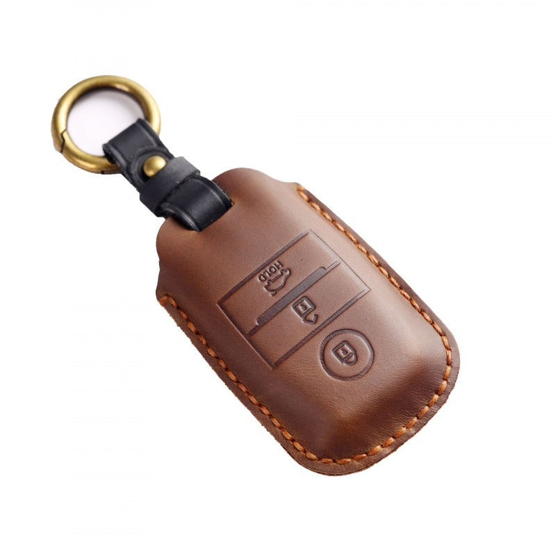 Kia K3/ K4/ K5/ KX3/ KX5 Crazy Horse Leather Key Case(#KA234)