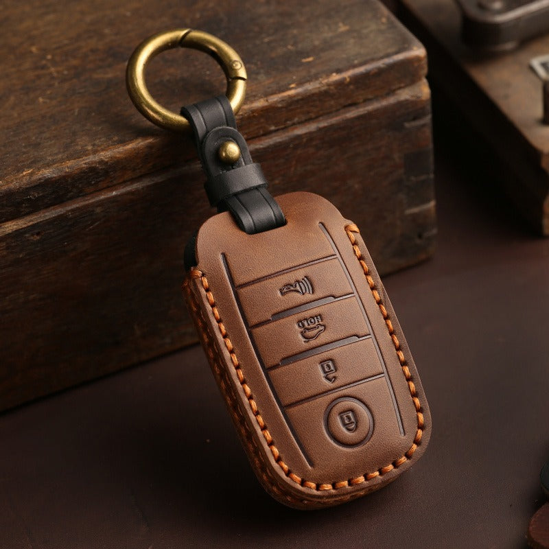 Kia K3 K4 K5 Sportage Leather Key Case(#KA203)