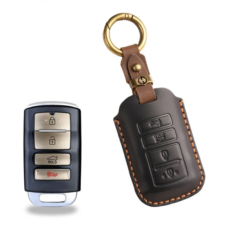 KIA K9 Genuine Leather Key Case(#KA221) - Black