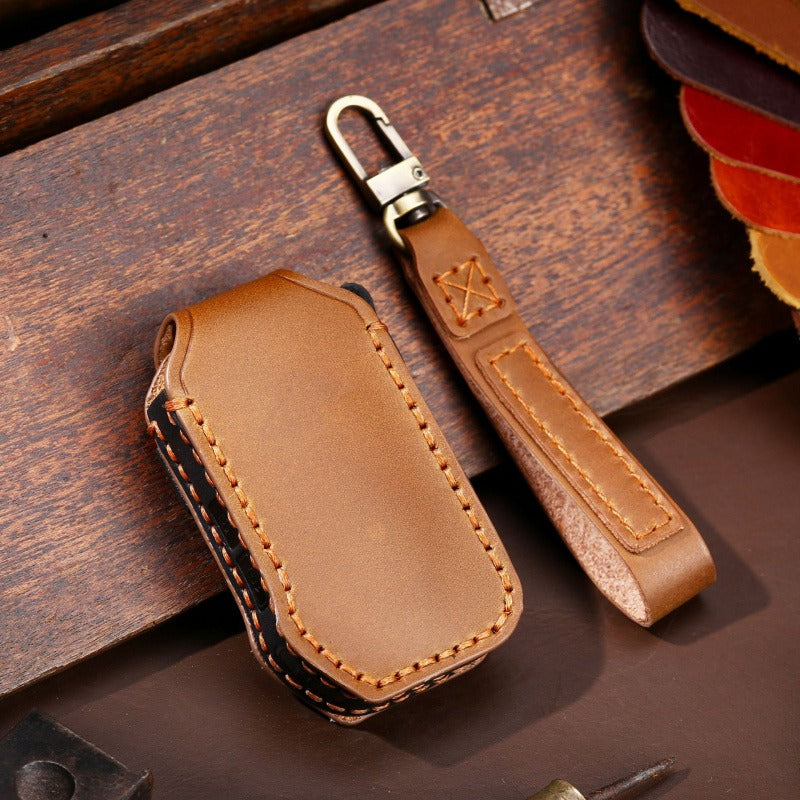 KIA Sportage K5 K4 K2 KX3 Premium Key Case(#KA229) - Type-A / Brown