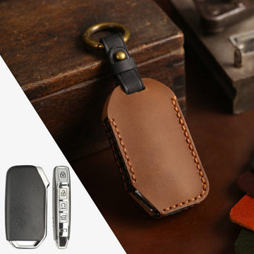 Kia Sportage Leather Key Case(#KA220) - Brown