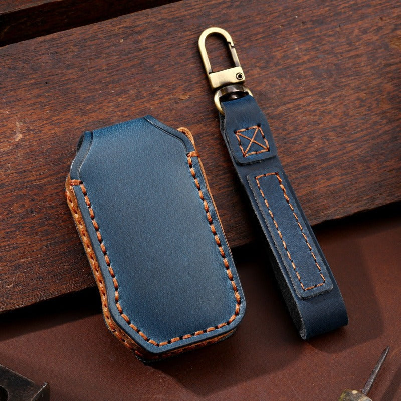 Kia Sportage Leather Key Case(#KA238) - Blue