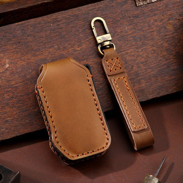 Kia Sportage Leather Key Case(#KA238) - Brown