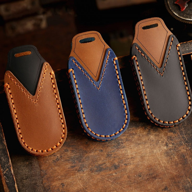 Leapmotor T03 C11 S01 C01 Leather Key Case(#LE36) - Brown