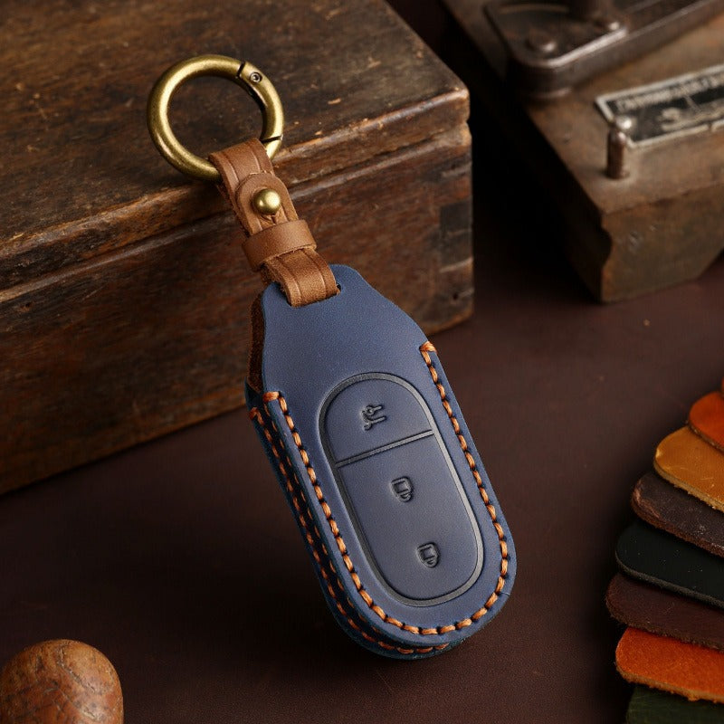 Leapmotor T03 C11 S01 C01 Leather Key Case(#LE36) - Blue