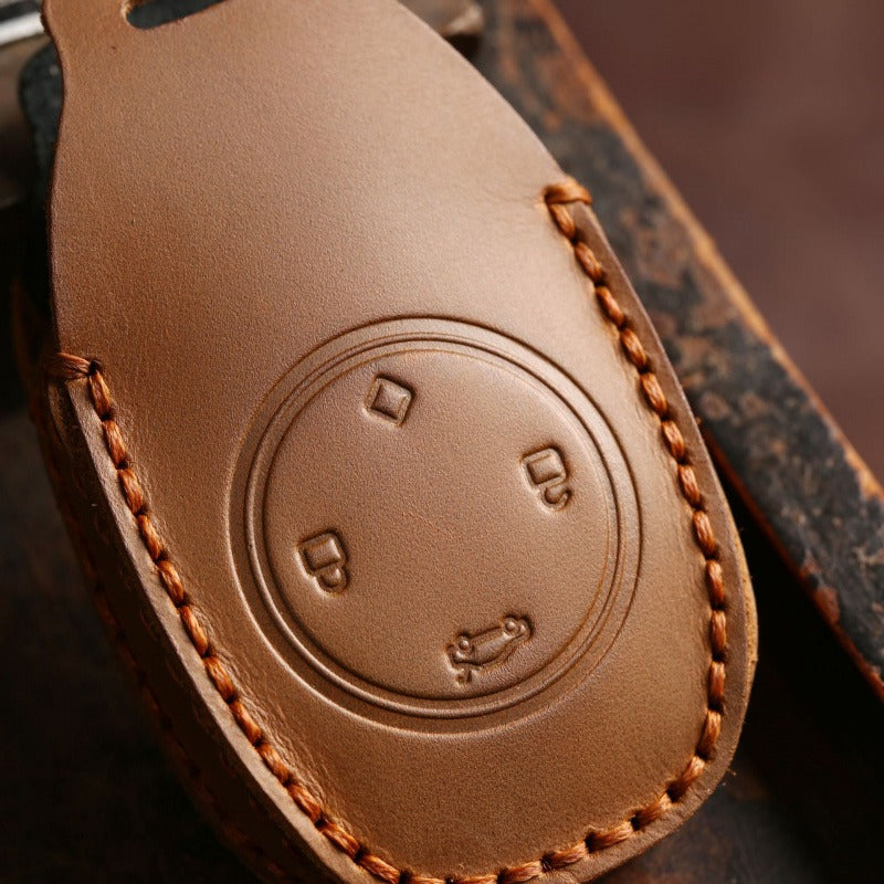 Leapmotor T03 Handmade Leather Key Case(#LE129)