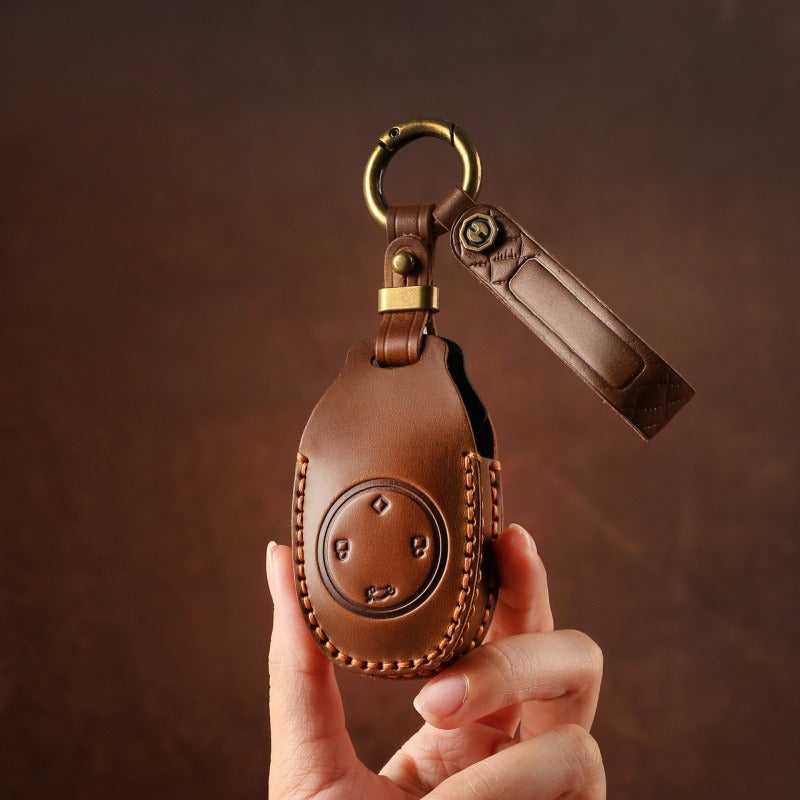 Leapmotor T03 Handmade Leather Key Case(#LE132)