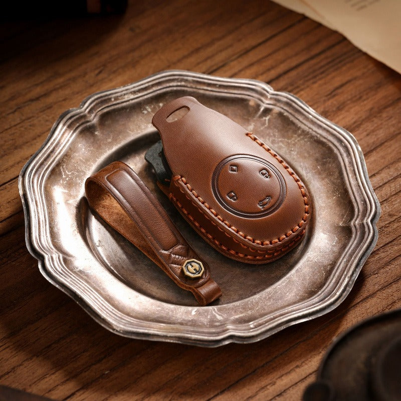 Leapmotor T03 Handmade Leather Key Case(#LE132)