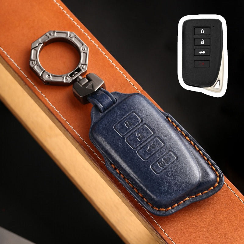 Lexus ES Series Leather Key Case(#LE326) - Blue