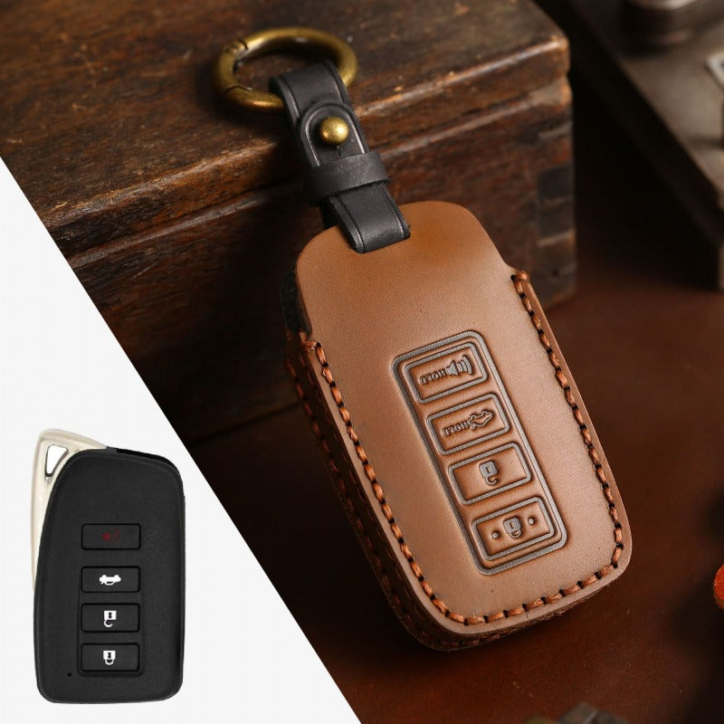 Lexus ES200 RX ES300 NX200 Key Case(#LE325) - Key-4 / Brown