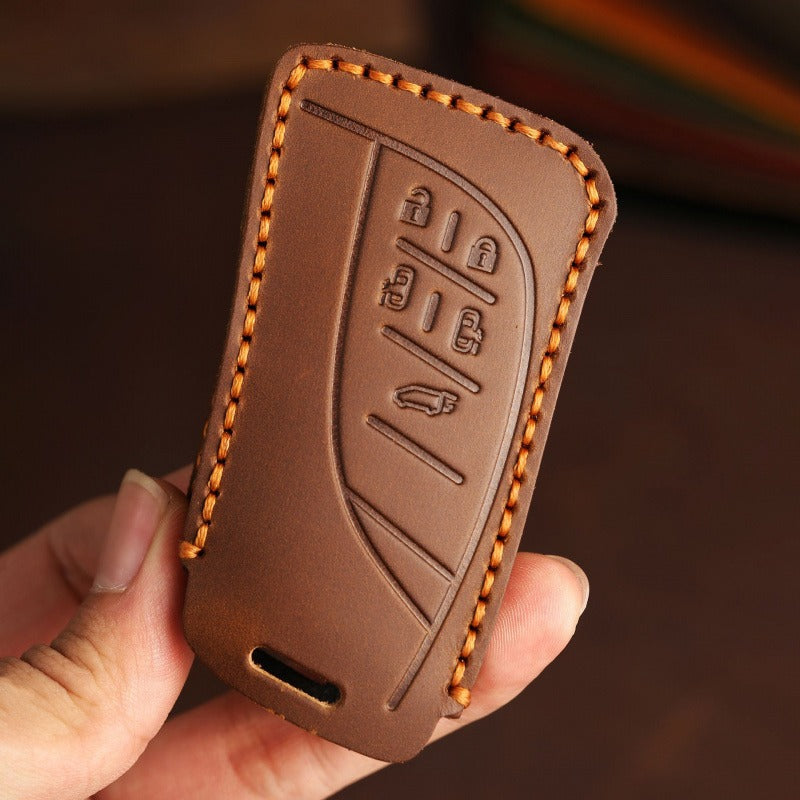 Lexus LM350h LM500 Crazy Horse Leather Key Case(#LE322)